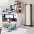 thumbnail image 5 of Costway 6-Panel Folding Room Divider 6FT Rolling Privacy Screen with Lockable Wheels White, 5 of 10