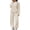 Beige 05, variant on Karymi Womens Blouses Solid Tracksuit Two Piece Outfit Set, Zip Up Lapel Long Sleeve Jacket, Elastic Cuff Jogger Pants