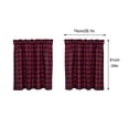thumbnail image 3 of Curtains Window Drapery Plaid Bathroom Home Decoration Weave Lattice Simple Fashion Kitchen Valance, 3 of 5