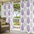 thumbnail image 3 of Purple Gray Leaves Outdoor Curtains for Patio Waterproof,Windproof Privacy Curtains with Weighted Bottom,Summer Tropical Plant Aesthetics Outside Drapes for Picnic Garage Yard Cabana 54"x95" 1 Panel, 3 of 8