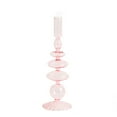 thumbnail image 2 of Safeglitz Artist-Style Vintage Colored Glass Candle Holder– Exquisite Desktop Ornament, Doubles As Wedding Table Centerpieces And Home Decor,Glass Candle Holder Vase Black, 2 of 9