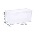 thumbnail image 3 of YIMWNYI Large Capacity Stationery Organizer, Transparent Plastic Pencil Case, Multi-Compartment Travel Cosmetic Case, Sketching Brushes, Markers & Pencil Box, Compact & Lightweight, 3 of 7