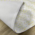 thumbnail image 5 of Ambesonne Victorian Place Mats Set of 4, Flowers Leaf Swirl, Standard Size, Pale Grey and Marigold, 5 of 6