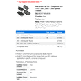 thumbnail image 2 of Rear Brake Pad Set - Compatible with 1997 - 2001, 2003 - 2008 Hyundai Tiburon 1998 1999 2000 2004 2005 2006 2007, 2 of 2