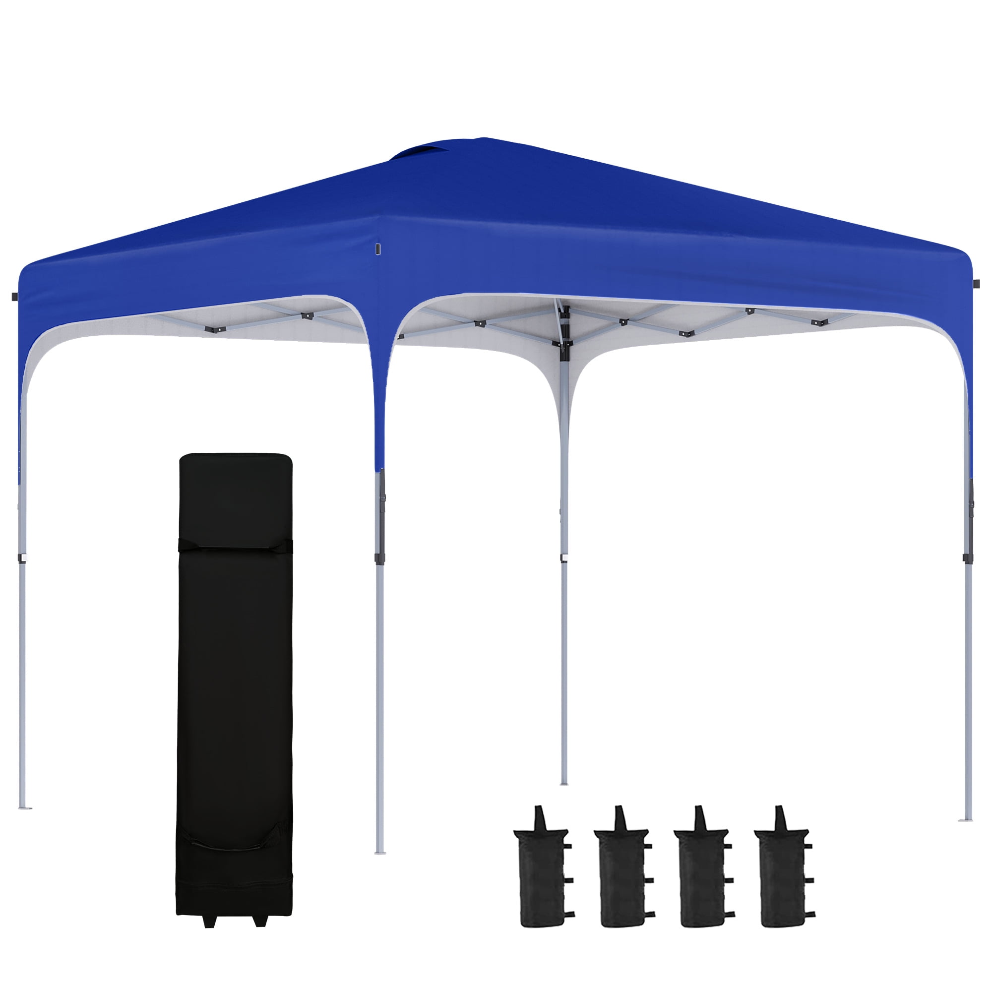 8’X8 Outdoor Pop Up Canopy Tent Gazebo Shade Beach Adjustable W/Roller Bag NEW 
