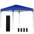 thumbnail image 2 of Outsunny 8' x 8' Royal Blue Outdoor Canopy Weight, UV50+ Protection, 2 of 9
