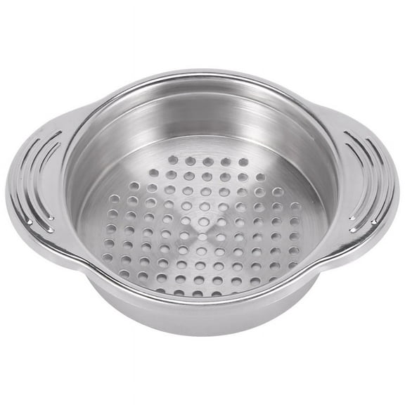 Stainless Steel Food Can Strainer Sieve Tuna Lid Oil Drainer Remover, No-Mess Dishwasher Safe Design