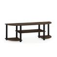 thumbnail image 1 of Furinno 11058 Turn-S-Tube Wide TV Entertainment Center, Columbia Walnut/Black, 1 of 3