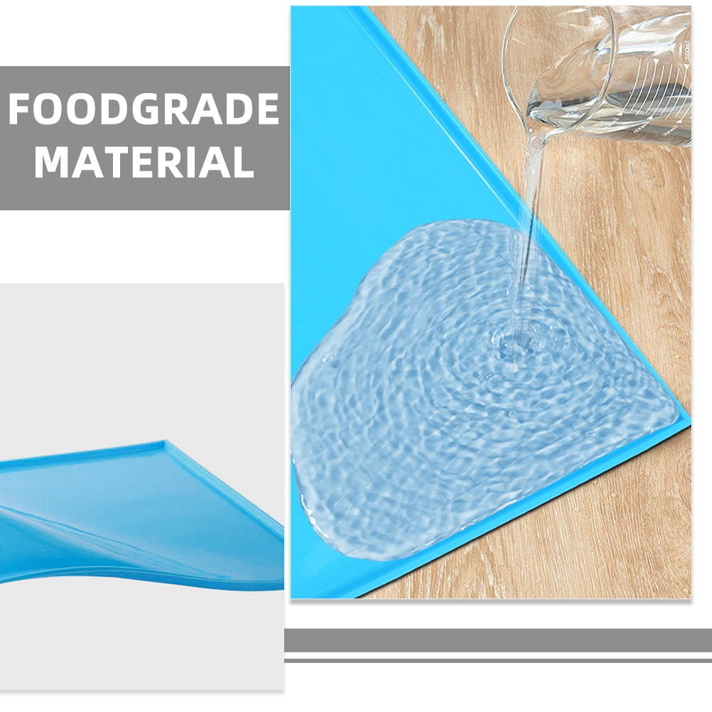 WHAMVOX WORGEOUS 2pcs Silicone Dehydrator Trays with Edge Oven Baking Mat Non Stick Dehydrator Sheets for Fruit Vegetable Meat Herbs