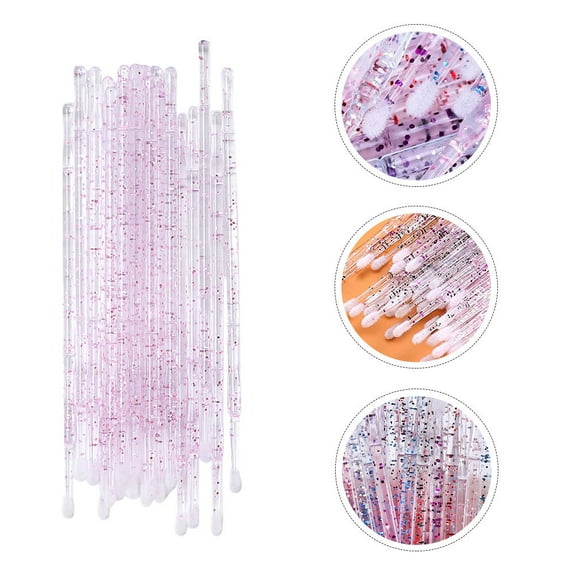 IBASETOY Plastic Eyebrow and Eyelash Cleaning Brush Practical Makeup Tool in Pink for Cleaning Use