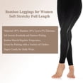 thumbnail image 4 of Bamboo Leggings for Women Soft Stretchy Full Length Tight with Fancy Accessories - S6, 4 of 6