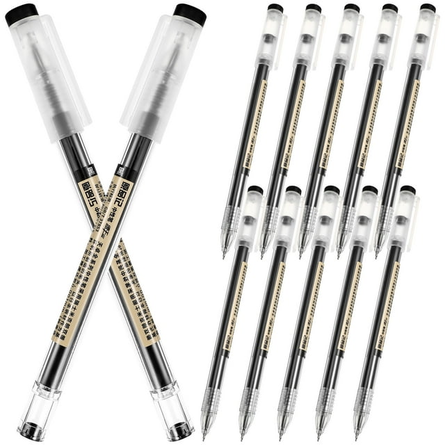 MasteelfCA 12pcs Gel Pen Full Needle Signature Pen Ink Pen Students Writing Pen Smooth Writing Ink Pen