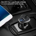 thumbnail image 2 of USB C Car Charger,FiveBox 3.4A Fast Charging Car Charger Adapter with 3ft Type C Cable Car Phone Charger USB C Cable Type C Car Charger Cigarette Lighter Adapter,Black, 2 of 7