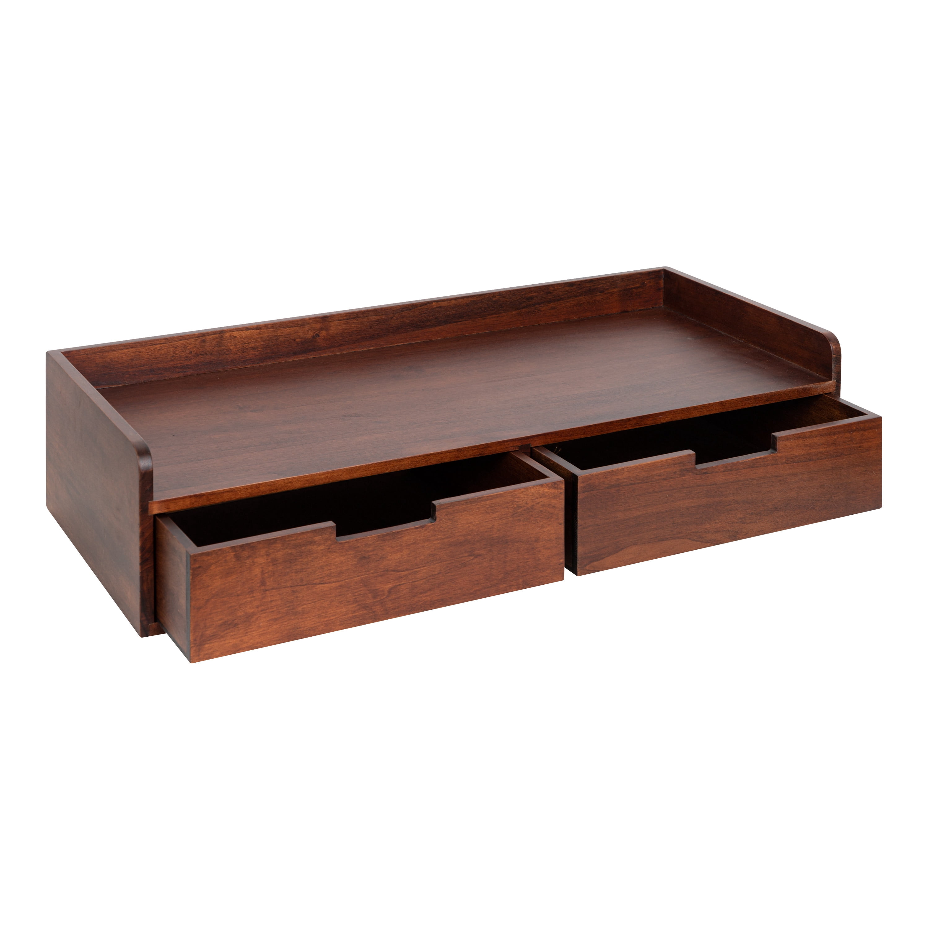 Kate And Laurel Wood Floating Shelf, 28 In x 12 In, Walnut Brown