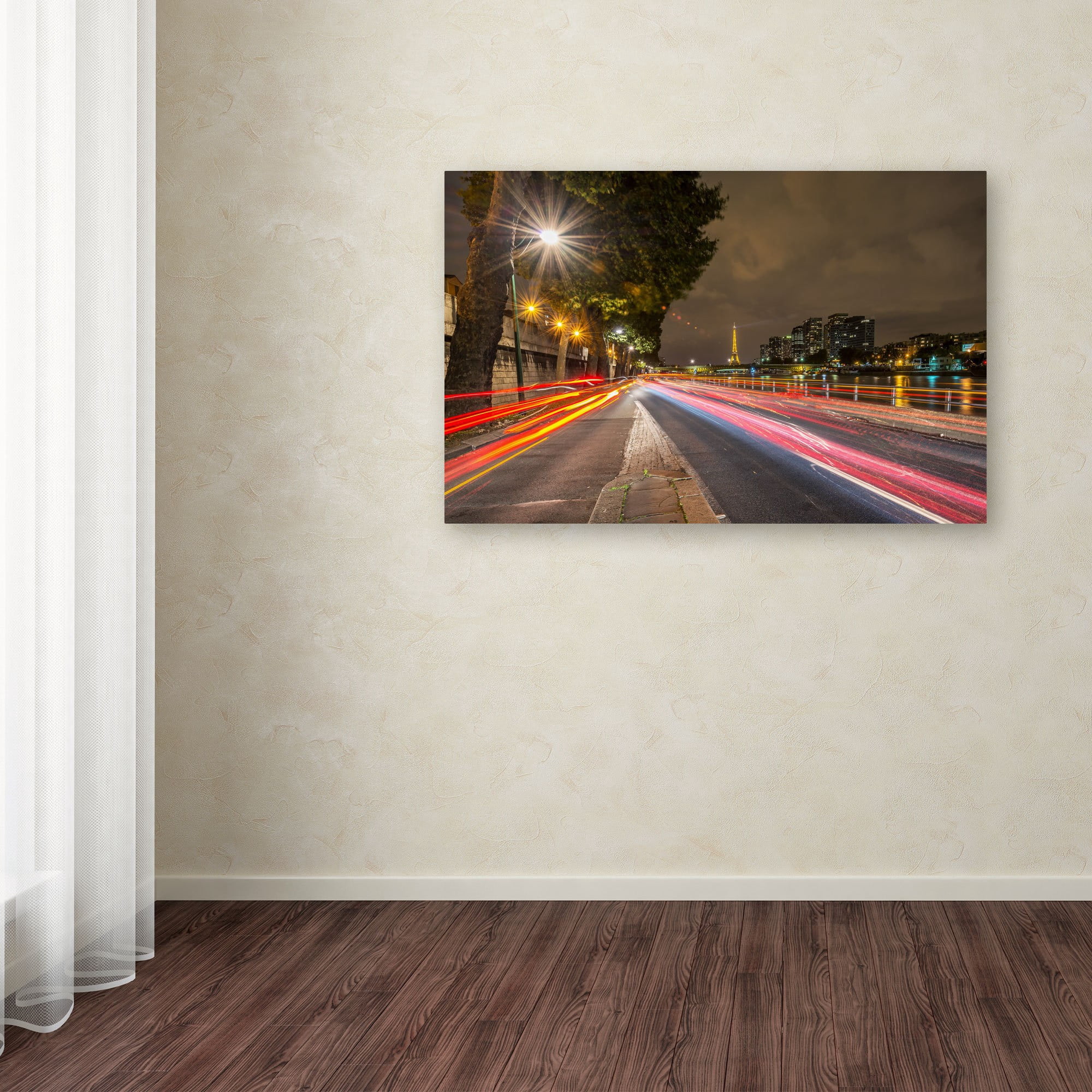 Trademark Fine Art "Here Is Paris" Canvas Art by Mathieu Rivrin