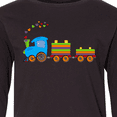 thumbnail image 4 of Inktastic Colorful Toy Train Long Sleeve Youth T-Shirt, 4 of 5