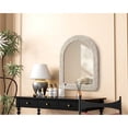 thumbnail image 3 of Elegant D?cor Arch Cornhusk Mirror 30x36 in Linen White, 3 of 7