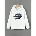 thumbnail image 3 of Big Boys Tops Dinosaur Fossil Print Sweatshirt Casual Long Sleeve Hoodies For Spring And Autumn, 3 of 9
