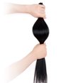 thumbnail image 5 of LELINTA 100% Human Hair Clip In Hair Extensions Can Curly Dyed Natural Straight 7 Piece/15 Clips Black/Brown/Blonde, 18"-70g, 5 of 7