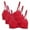 Wine, variant on 3 Pack Push-Up Bra Adaptive Bra Women Elegant Oversized Bra Super Gathered Lingerie Elegant Lace Bra Large Chest Small Size Adjustable Shoulder Straps Lace Adaptive Bra Underwear Hot Pink