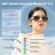 thumbnail image 2 of GetD Gafas Inteligentes AI con Asistente ChatGPT, Traducción en Tiempo Real, Lentes de Sol Polarizadas Hombres & Mujer Unisex, Auriculares y Gafas 2 en 1 (Off White Frame+Gradient Lens), 2 of 5
