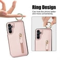 thumbnail image 5 of Cutyskin for Samsung Galaxy A25 5G Wallet Case【RFID Blocking】 with Card Holder Cash Pocket Zipper Bills Slot, Soft PU Leather Magnetic Back Folio Kickstand, Finger Ring Holder Hook Case, Rosegold, 5 of 8