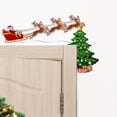 thumbnail image 4 of Fiudx Pegatina Estereoscópica de Papá Noel, Decoración de Madera Pintada a Mano, Adorno Festivo para Marco de Puerta, Decoración Navideña, Idea de Regalo de Navidad, 30 G, Duradera y Reutilizable., 4 of 7