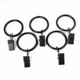 thumbnail image 7 of Curtain Rings with Clips 25 Pack Metal Curtain Clips Decorative Drapery Rings (1.26 Inch Interior Diameter Matte Black), 7 of 7