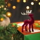 thumbnail image 5 of Adornos Navideños de Ciervo, Colgante Navideño de Ciervo Nevado, Adornos Navideños con Ambiente Flocado, Decoraciones Navideñas de Reno para Mesa., 5 of 6