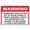 Warning Sign 3, variant on Warning Premises Protected By 24 Hour Audio & Video Surveillance, 8"x12" Rust-Free Aluminum Metal Sign, Home Business Yard Security, Indoor Outdoor Use