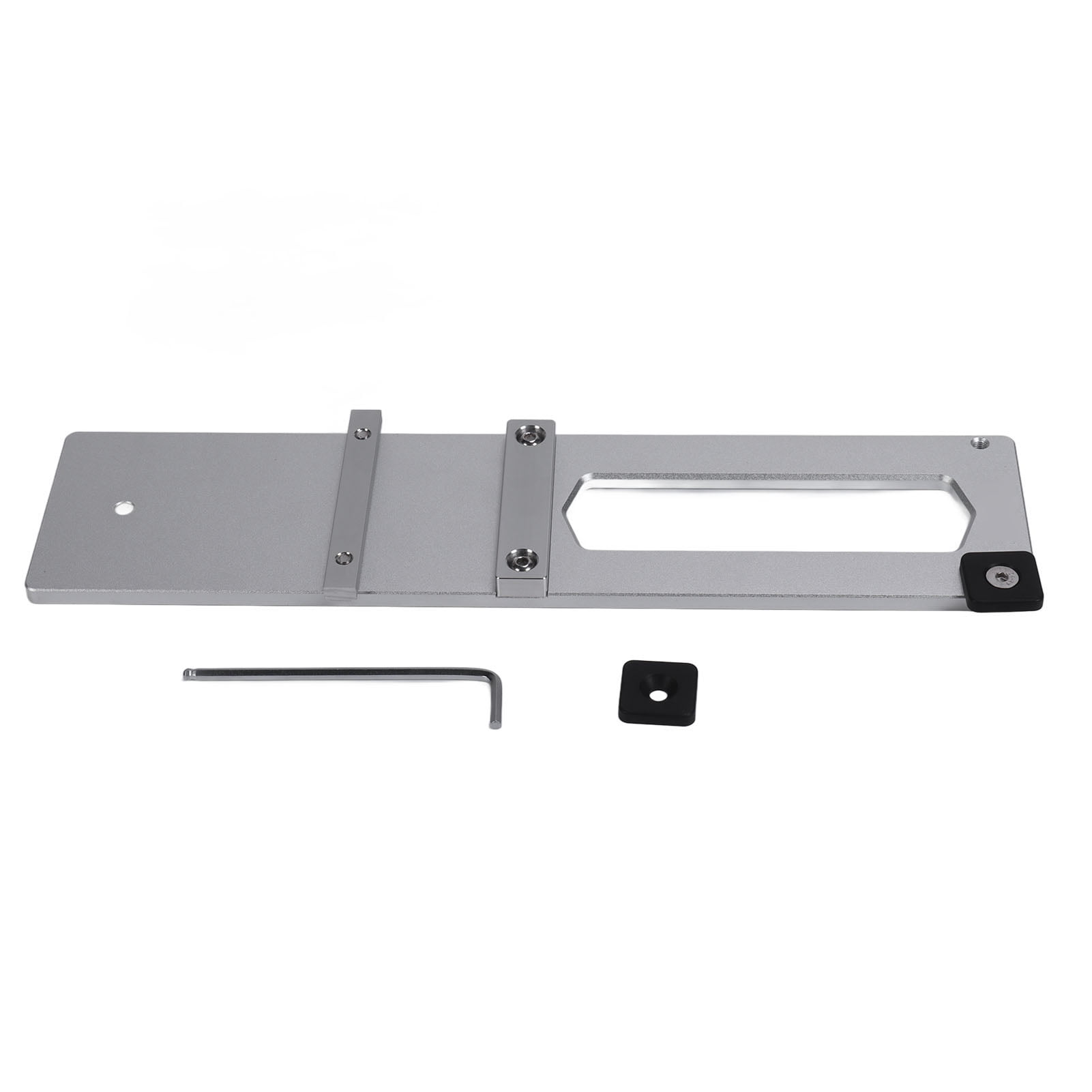 Circular Saw Guide Rail Clamp, Flexible Installation Silver Convenient