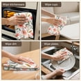 thumbnail image 5 of 6 Pcs Funny Kitchen Towels,Pioneer Flower Floral Print Pattern Microfiber Dish Towels,Kitchen Tea Towels,Kitchen Towel Set (18" X 26"), 5 of 7
