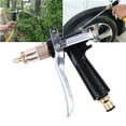 thumbnail image 1 of Rociador de alta presión de latón para lavado de autos | Boquilla de manguera metálica para limpieza y riego de autos | Caudal de agua ajustable y mango antideslizante, 1 of 7