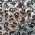 thumbnail image 3 of Octopus Tulle Curtains with Rod Pocket, Cartoon Ocean Animals in Various Expressions Sleepy Curious Zigzag Backdrop, Sheer Drape for Wedding Party 2 Panels, 7 Sizes, Black Grey White, by Ambesonne, 3 of 3