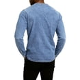 thumbnail image 4 of Autumn New Mens Pullovers Sweatshirts Zipper Stand Solid Top Heavyweight Distressed Washed Denim Casual Hoodie For Men Clothing, 4 of 4