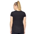 thumbnail image 3 of Expert Brand Women's Airstretch Lite Breeze Tee T-Shirt, Black, XXL, 3 of 5