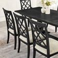 thumbnail image 4 of Dark Oak Finish + Rubber Wood Frame / 2 Dining Chairs for Various Occasions, 4 of 6