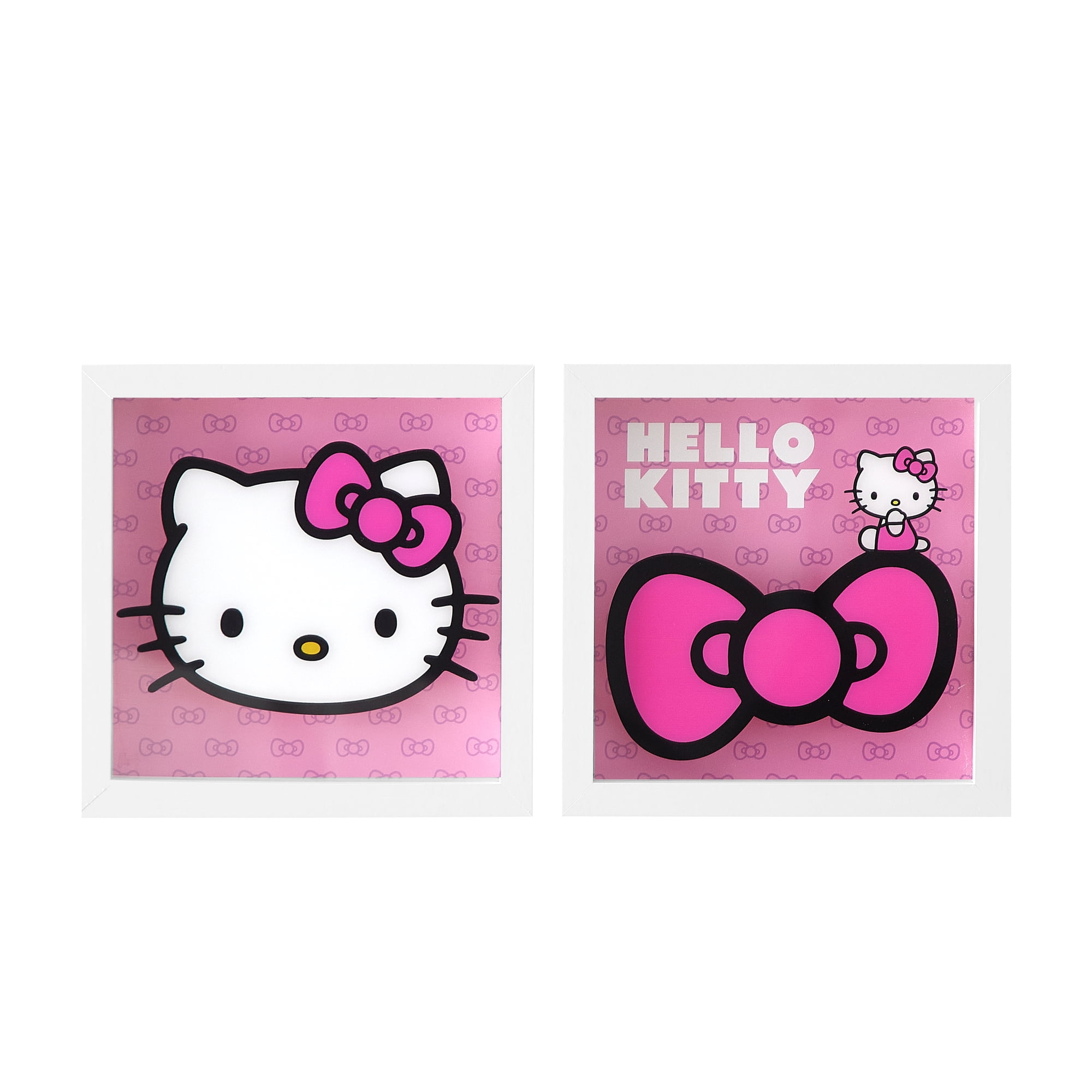 Hello Kitty Wall Décor for Kids Room, 2-Pack