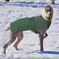 thumbnail image 3 of Dog Coat Large Dog Winter Clothes Thick Hoodie Dog Jacket Greyhound & Leash Hole, 3 of 9