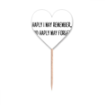 thumbnail image 1 of Poetry Quote Haply I May Remember Toothpick Flags Heart Lable Cupcake Picks, 1 of 3