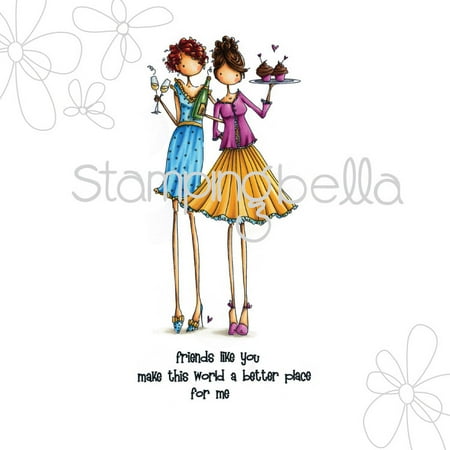 Stamping Bella Cling Rubber Stamp, Uptown Girl Felicity and Blair