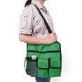 thumbnail image 3 of Organizador de reposabrazos de silla Oxford de alta resistencia, bolsa de almacenamiento colgante para silla de playa impermeable, bolsa para aperitivos con taza para reposabrazos de asiento, 3 of 5