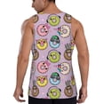 thumbnail image 3 of Gaeub Cute Donuts Men's Athletic Tank Top, Workout Sleeveless Shirts, Running Tank Tops for Gym, Running, Training - 4X-Large, 3 of 9