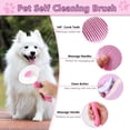 thumbnail image 3 of UYGDUY-Dog Brush Grooming Kit 6PCS Dog Brush for Shedding-Dogs Brushes for Grooming, Dematting Comb for Dogs, Nail Clipper with Nail File, Flea Comb, Cat Bath Brush-Pink, 3 of 4