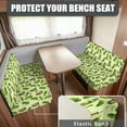 thumbnail image 2 of Uorisanigo RV Dinette Cushion Covers, Cucumber Print Loveseat Sofa Furniture Covers for Travel Trailer Couch Stretchable Camper Cushion Slipcovers, Elastic Seat Cover, 2 of 7