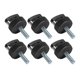 thumbnail image 3 of 6pcs Quick Removal Thumb Screw Steel Billet Aluminum D Ring Design Hardtop Bolts for Wrangler JK JT 2007 to 2018 Black, 3 of 5