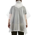 thumbnail image 3 of Totes Children's Rain Poncho, Lightweight, Reusable, and, Packable Clear, 3 of 4