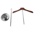 thumbnail image 3 of Mobutofu 1Set Silver Standing Clothing Display Rack Retro Design Clothes Storage Rack For Men Home Use, 3 of 8