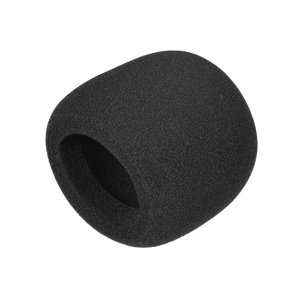 Uxcell 2.76inch Thicken Ball Type  Mic Cover Headset Windscreen Foam Black 1pack