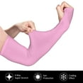 thumbnail image 3 of Daiia Pink UV Sun Protection Arm Sleeves - Cooling Compression Arm Sleeve - Sports & UV Arm Sleeves for Men & Women, 3 of 8